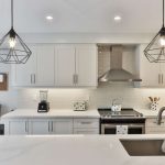 Porcelain countertop with sink and cabinetry