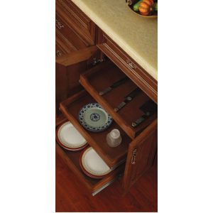 Coffee Square Cabinetry with kitchen items inside