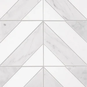Saran White & Thassos Floor Tiles
