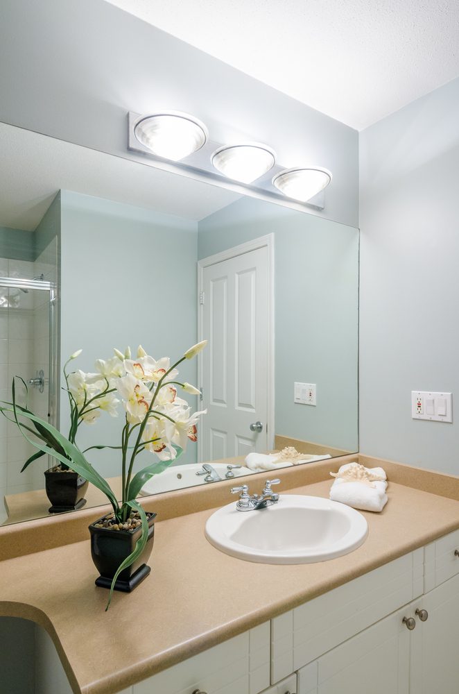 Types of lamps used in the bathroom