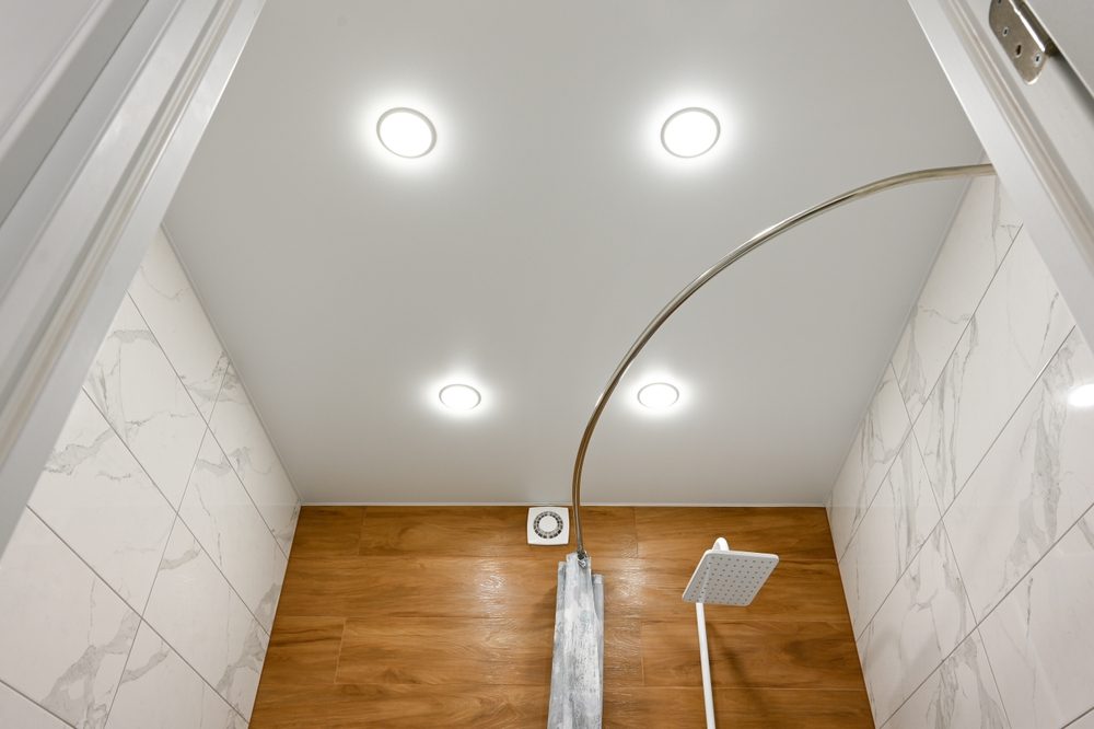 Use LED lamps in the bathroom