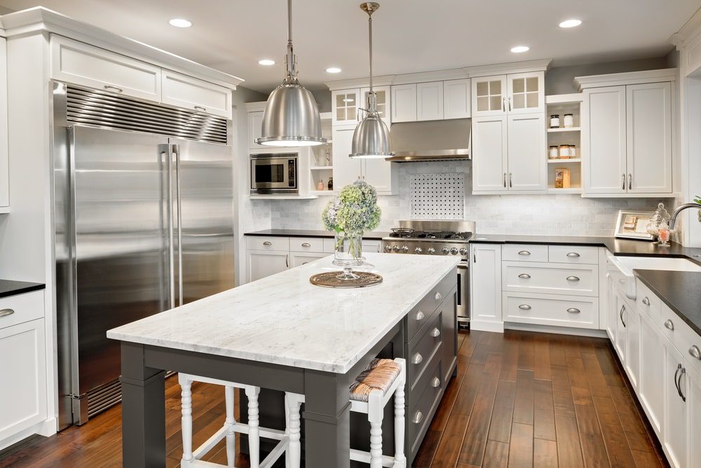 lights above kitchen cabinets