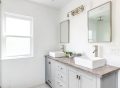 double vanity bathroom ideas showcasing sleek designs and contemporary trends for 2024.