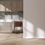 Installing laminate flooring in a modern living room