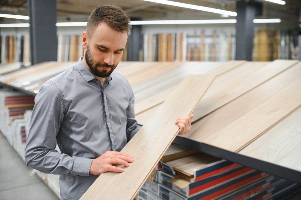 Installing laminate flooring in a modern living room