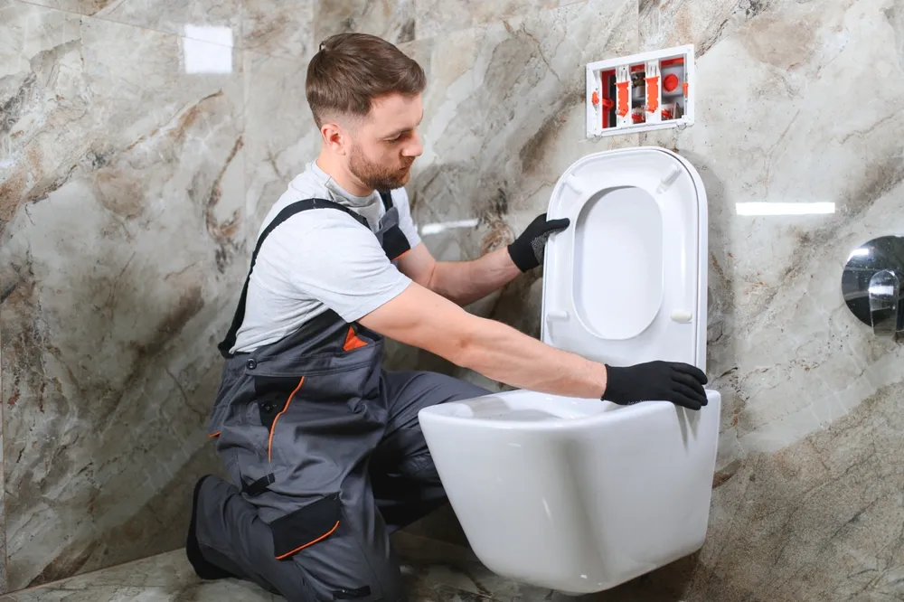how to install a toilet