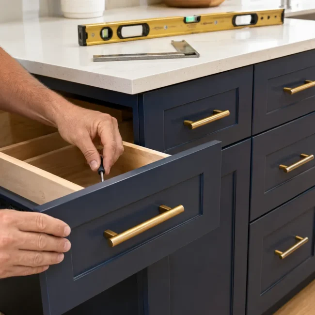 How to Install Drawer Pulls and Cabinet Knobs