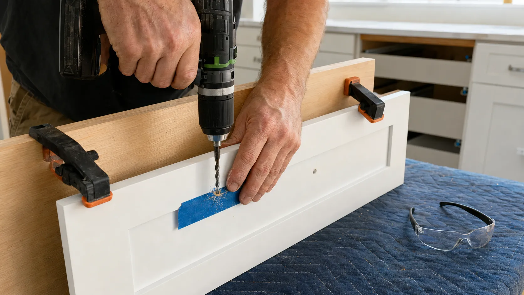 How to Install Drawer Pulls and Cabinet Knobs