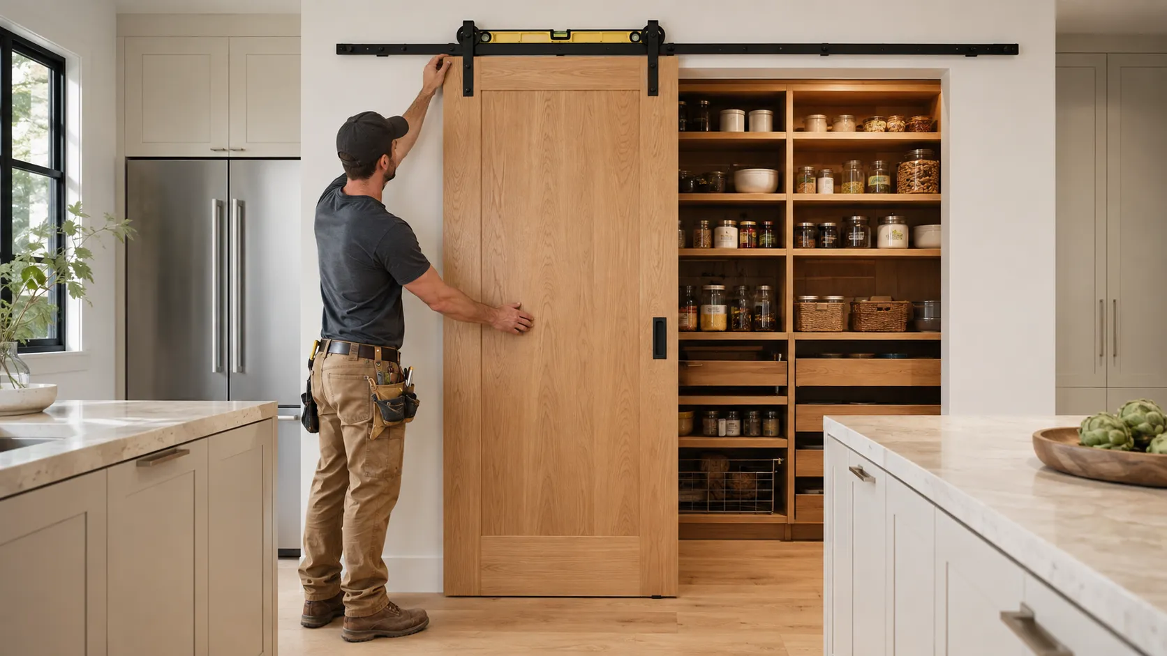 How to Install Sliding Pantry Doors