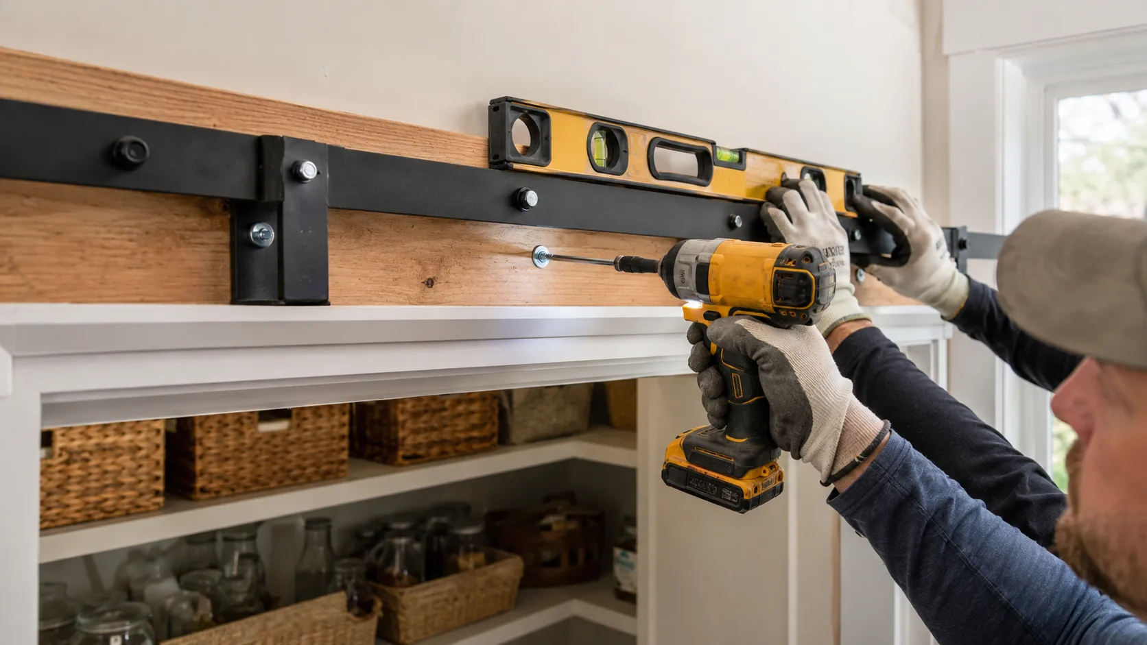 How to Install Sliding Pantry Doors