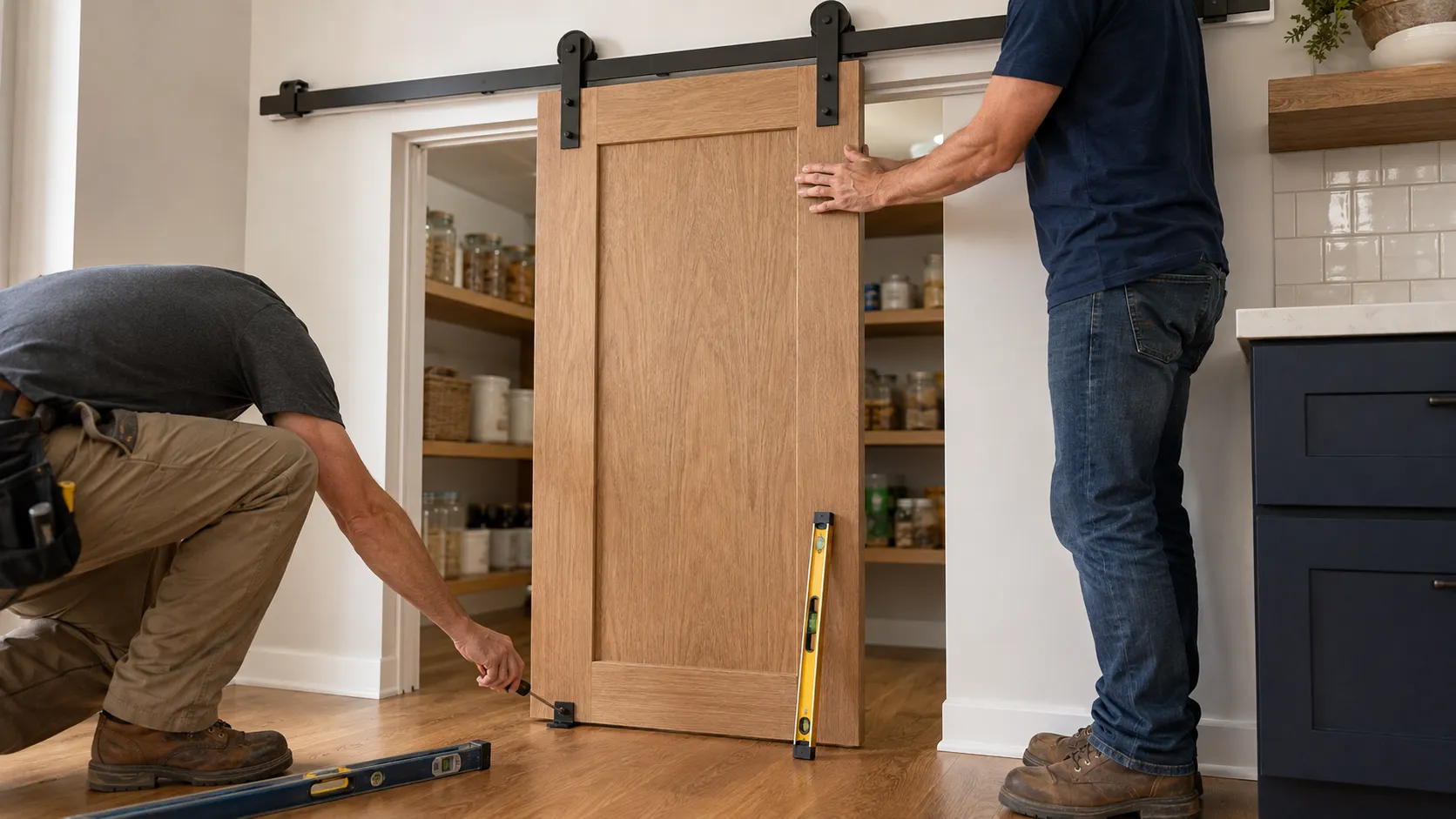 How to Install Sliding Pantry Doors