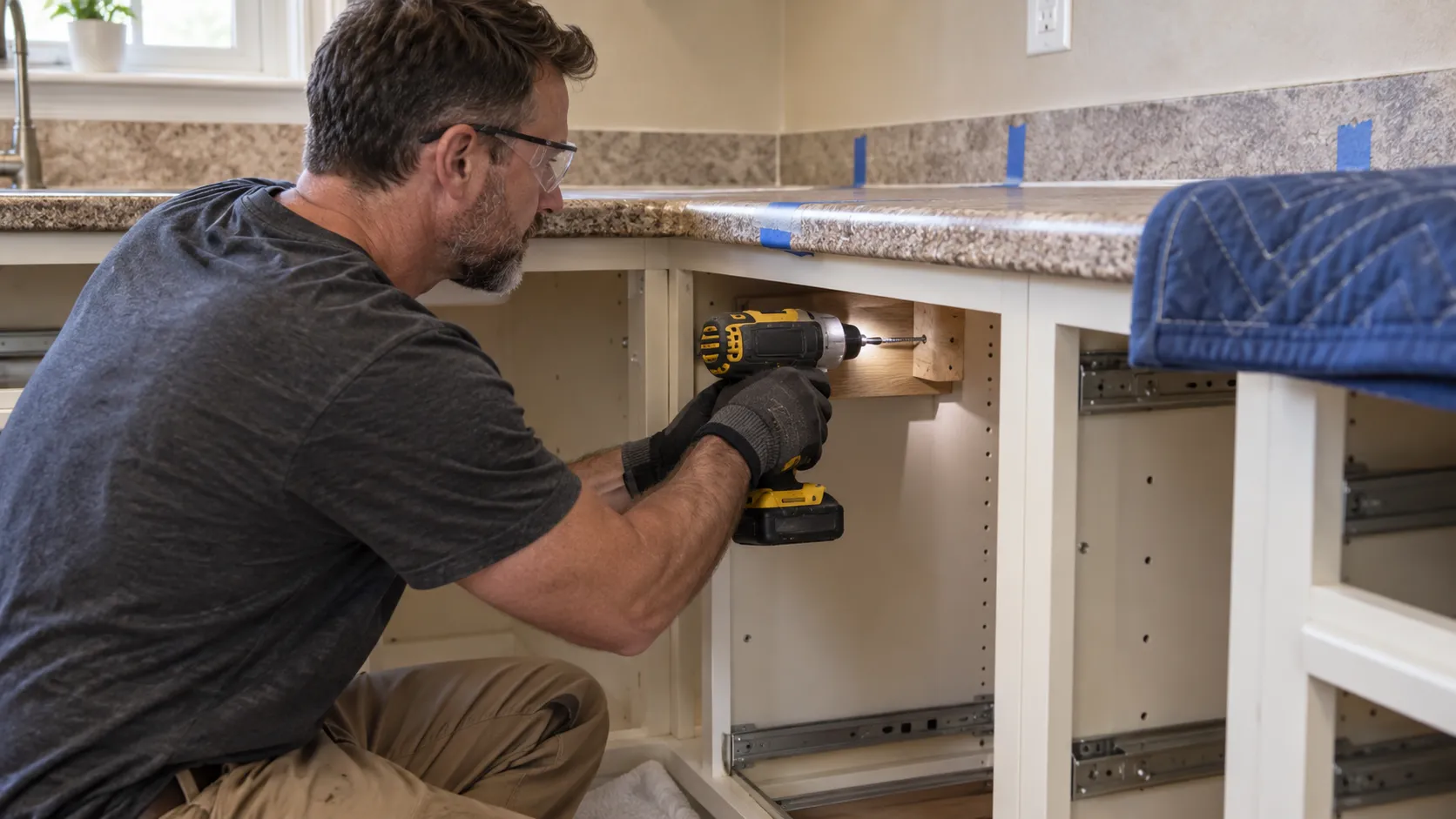 how to remove a kitchen countertop