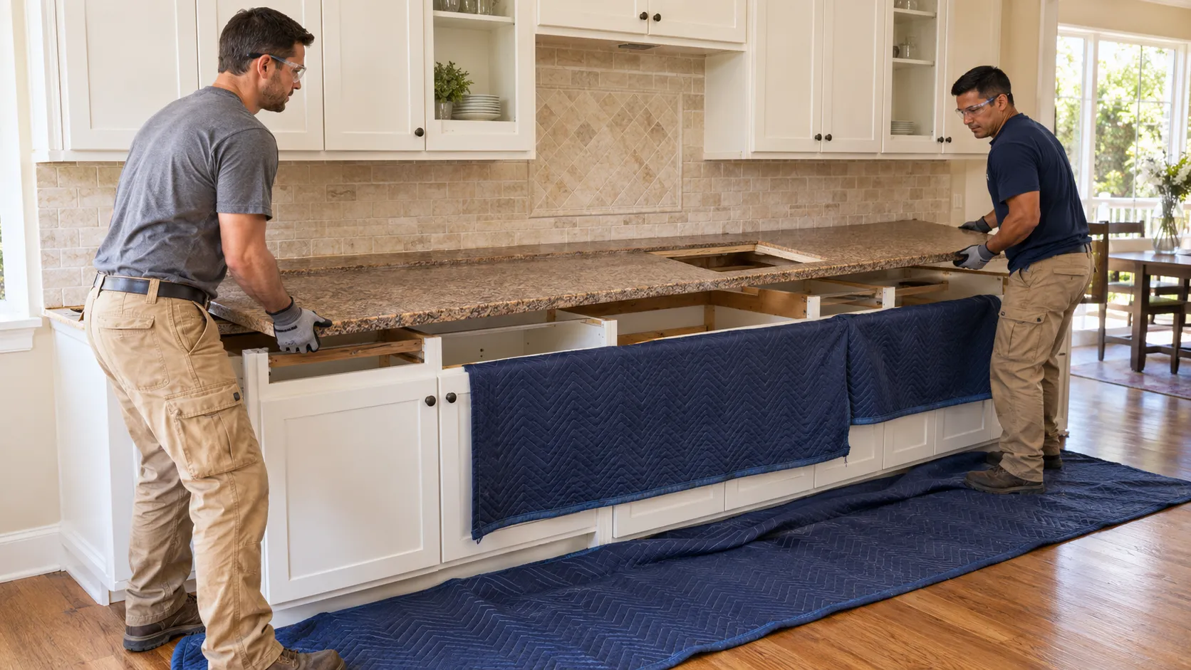 how to remove a kitchen countertop