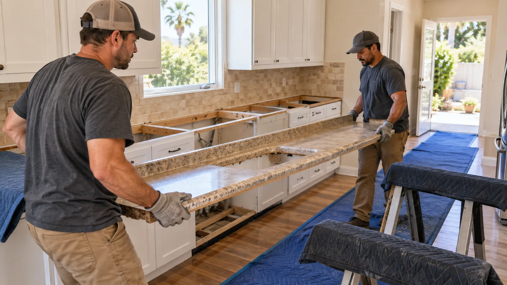 how to remove a kitchen countertop