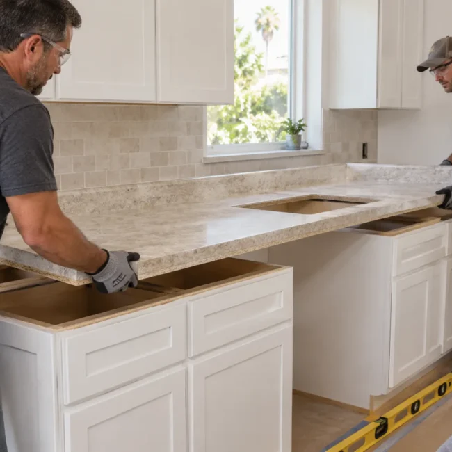 how to install laminate countertops