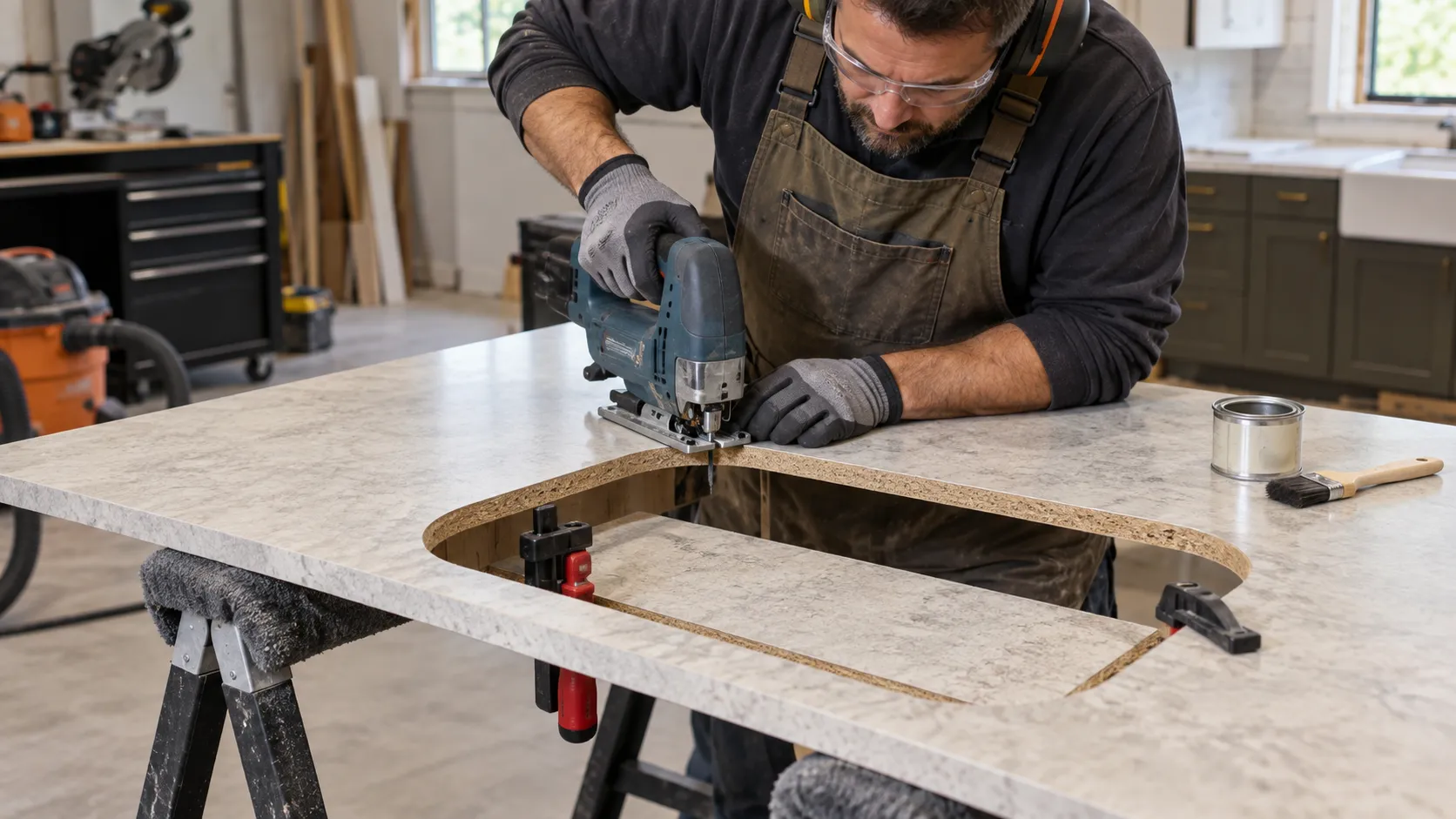 how to install laminate countertops