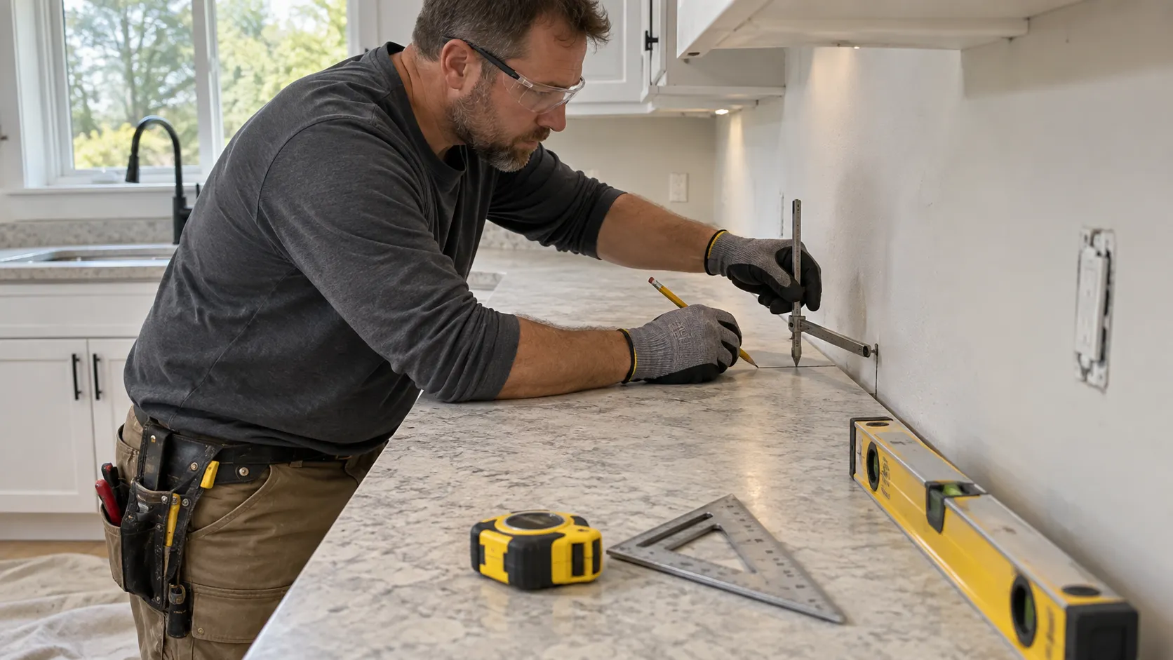 how to install laminate countertops